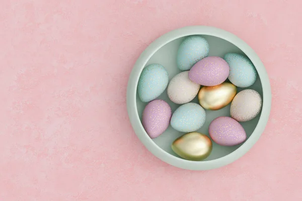 Representación 3D de huevos de Pascua — Foto de Stock