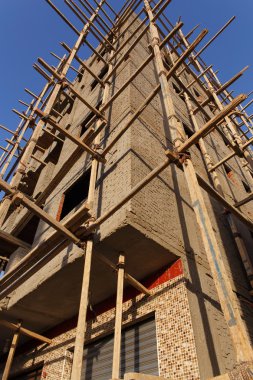 Bir binanın dış cephesinin ayrıntıları