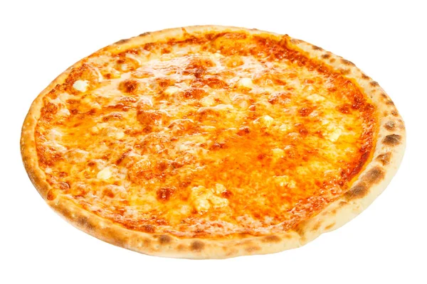 Deliciosa pizza hawaiana clásica con pollo, piña, orégano y queso —  Fotos de Stock