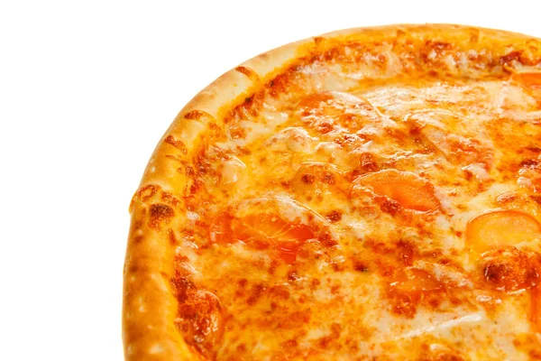 古典的な菜食主義のおいしいピザの一部 — ストック写真