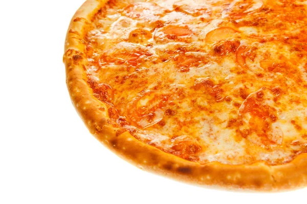 古典的な菜食主義のおいしいピザの一部 ストック画像