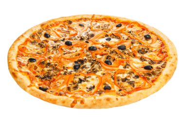 Deniz ürünleri ile lezzetli İtalyan pizza
