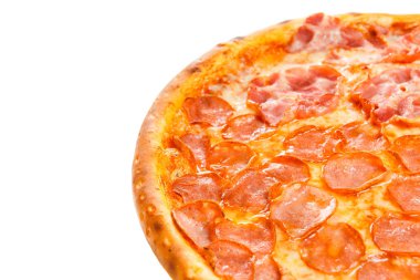 Lezzetli klasik İtalyan Pizza dört mevsim parçası