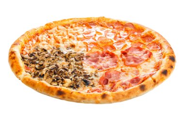 Lezzetli klasik İtalyan Pizza dört mevsim