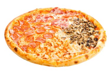 Lezzetli klasik İtalyan Pizza dört mevsim