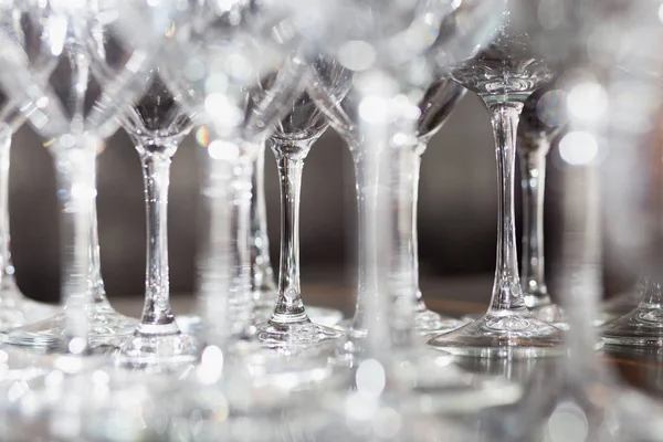 Lots of wine glasses — Stock Photo, Image