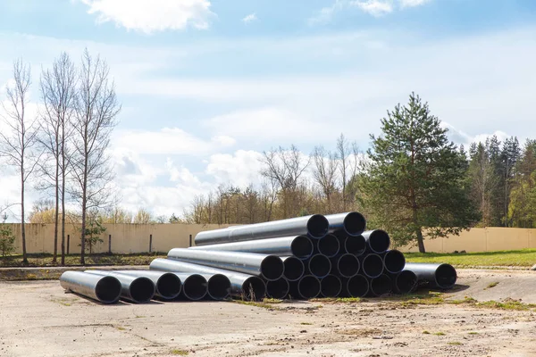 HDPE pipe for water supply — Stock Photo, Image