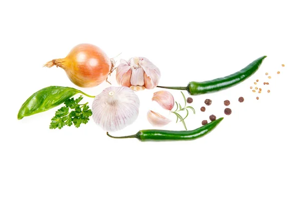 Vegetables in the shape of a bird — Stock Photo, Image