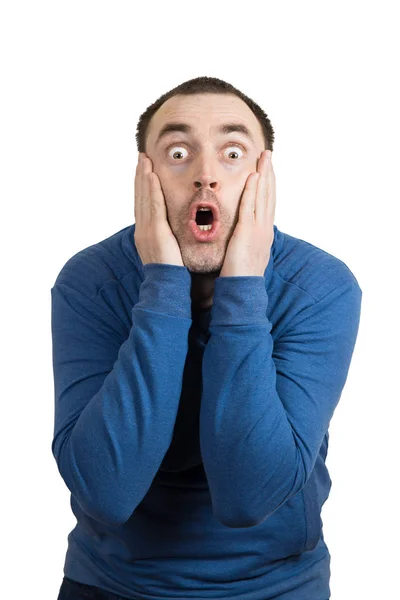 Surprised white guy — Stock Photo, Image