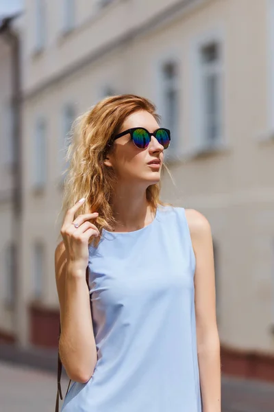 Portrait of young beautiful dark blonde woman — Stock Photo, Image