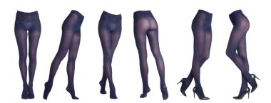 Çeşitli pozlar külotlu çorap kızlarda metrelik topluluğu