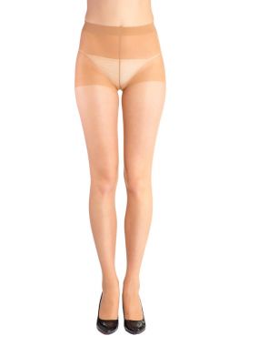 Vücut renkli tayt giymiş düzgün kadın bacakları