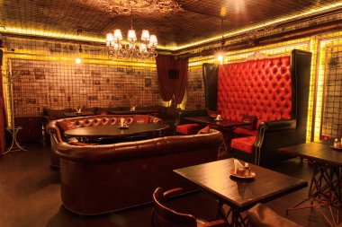 Vintage bir lüks iç bar Faraday
