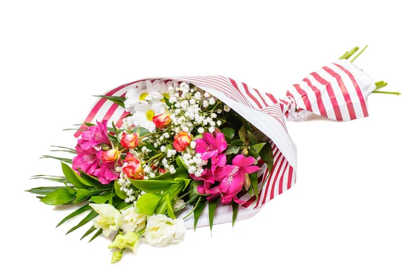 Праздничный букет с различными цветами — стоковое фото