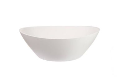 Beyaz oval lavabo