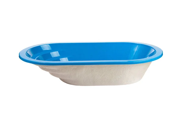 Blue oval washbasin — Stock Photo, Image