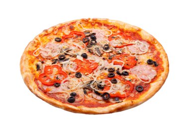 Klasik İtalyan pizza jambon ile