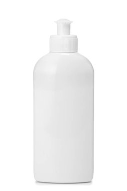 Bulaşık deterjanı için beyaz şişe.