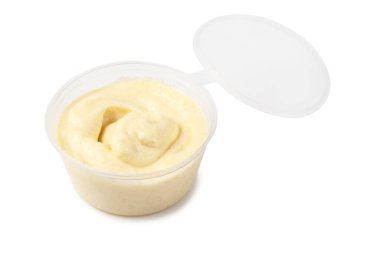 dip sos bir plastik konteyner götürün 