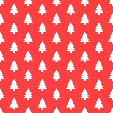 Noel ağacı ile Seamless modeli. Xmas doku duvar kağıdı veya ambalaj kağıdı için