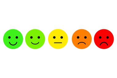 Emoji kümesi. İfadeler simge vektör. Web veya app puanı