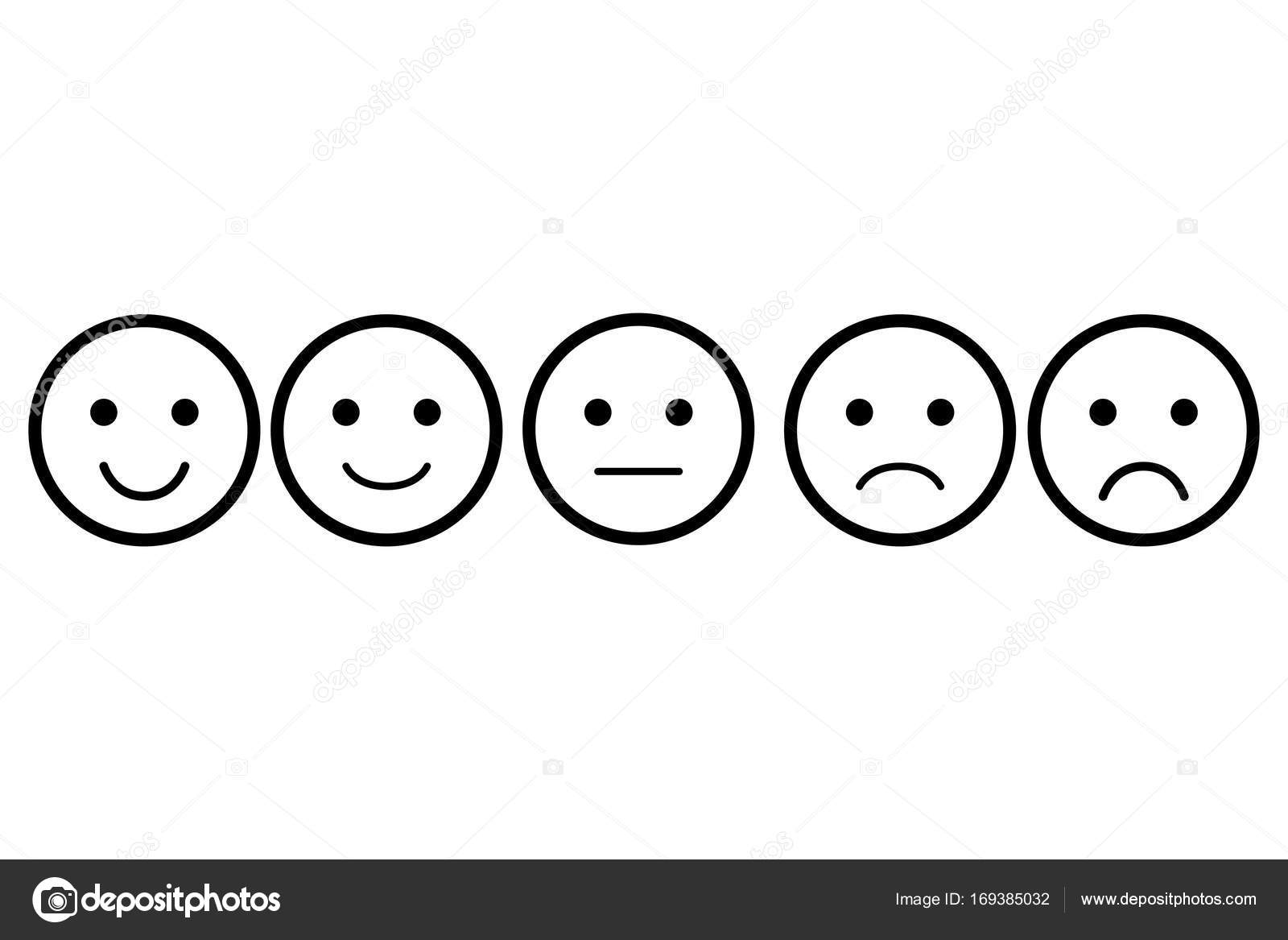 Set van emoji. Vector icoon van emoticons. Verschillende ...