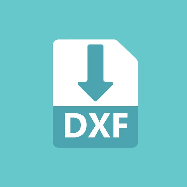 DXF vektor ikonen. Hämta filen — Stock vektor