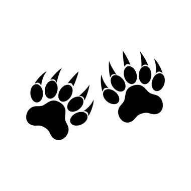 Hayvan pençeleriyle paws. Kaplan pençesi
