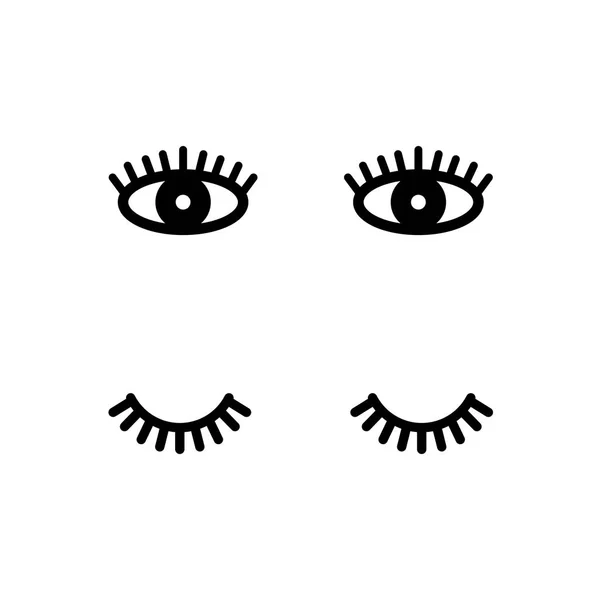 Eyes and eyelashes doodle icon — Stock Vector © pani_chernous #249466422