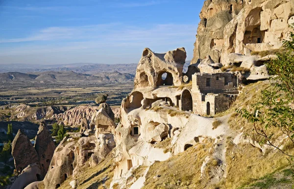 Fantastisk utsikt över Üçhisar slott i cappadocia — Stockfoto