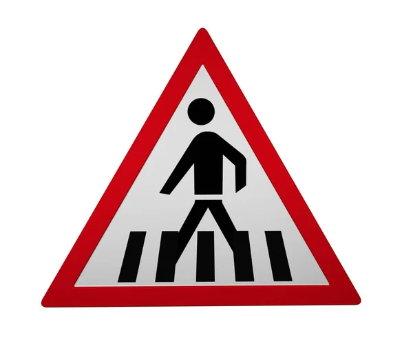 Znaki drogowe: przejście dla pieszych — Zdjęcie stockowe