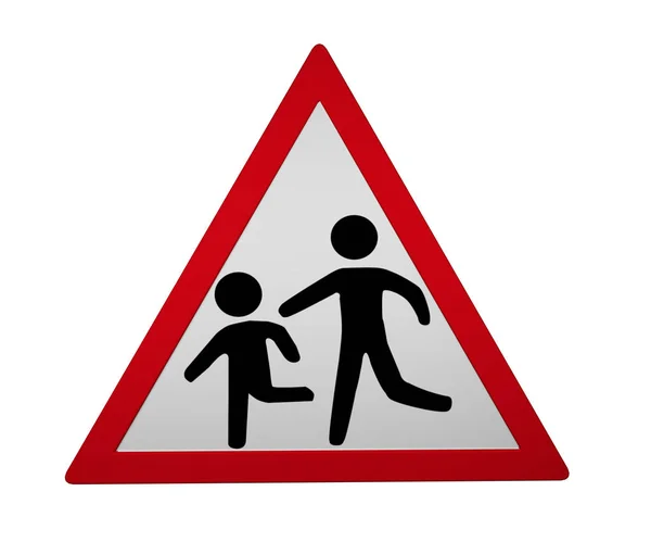 Panneau de signalisation : enfants — Photo