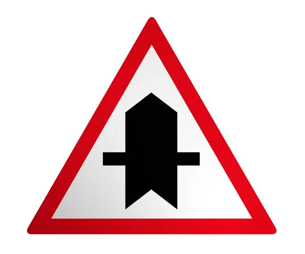 Traffic signs: Right of way — Stock Photo, Image