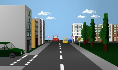 Alman yol işareti çıkış yolu ile yol geçiş sonlandırıldı