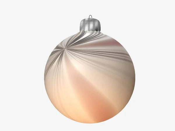 Ornamento natalizio con motivo astratto isolato su bianco — Foto Stock