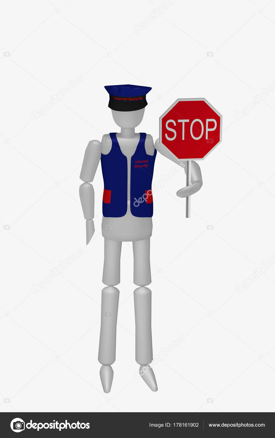 Agent De Securite Avec Un Panneau Stop Image Libre De Droit Par Bubbleundcoon C Agent De Securite Avec Un Panneau Stop Image Libre De Droit Par Bubbleundcoon C