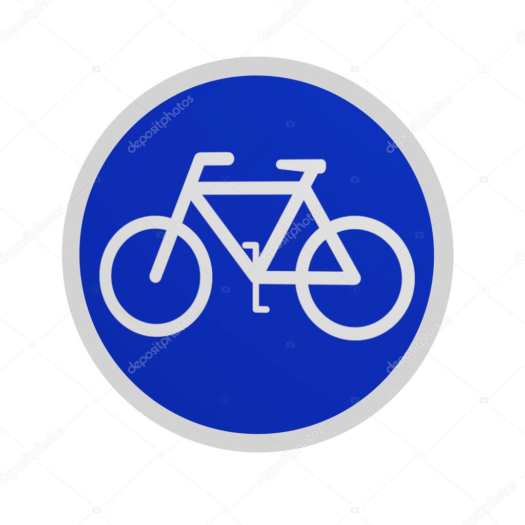 German traffic sign (special routes): bike path, 