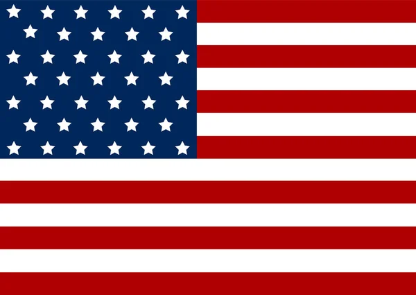 Bandiera americana. — Vettoriale Stock