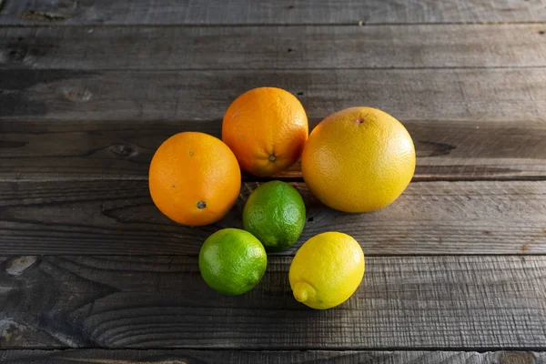 오렌지, 자몽, 리메, 레몬 — 스톡 사진