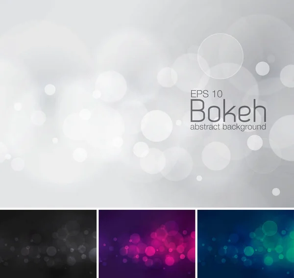 Bokeh and blur vector abstract background — Stock Vector