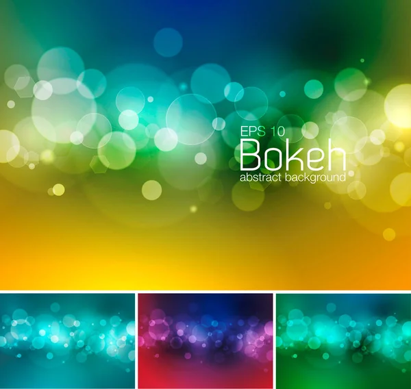 Bokeh és a blur vektor absztrakt háttér — Stock Vector