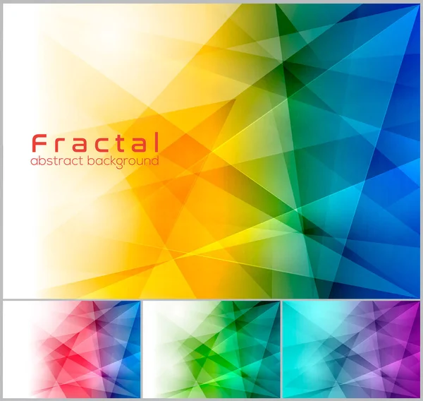 Fondo abstracto fractal — Vector de stock