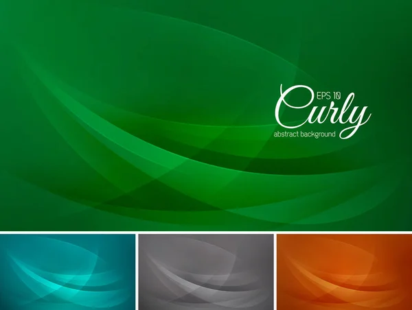 Curly fundo abstrato — Vetor de Stock