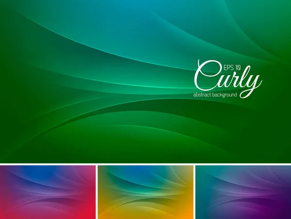 Curly abstract background — Stock Vector