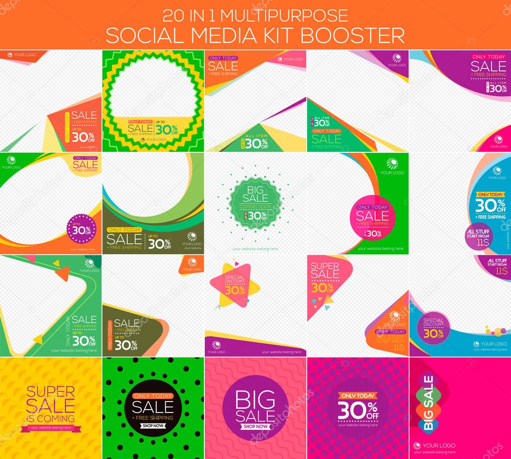 Multipurpose social media kit booster