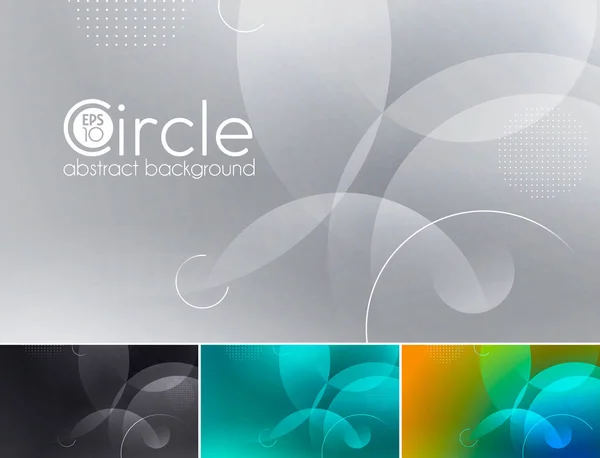 Circle abstract background - black Vector Graphics