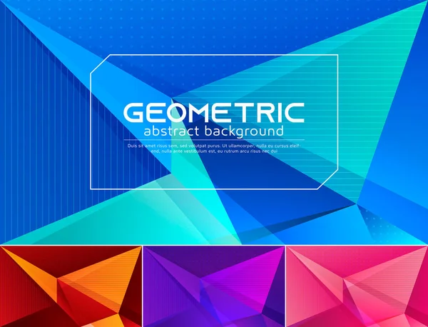 Kolorowe Wektorowe Geometryczne Abstrakcyjne Tło Dotyczy Tła Internetowego Elementu Konstrukcyjnego Ilustracja Stockowa