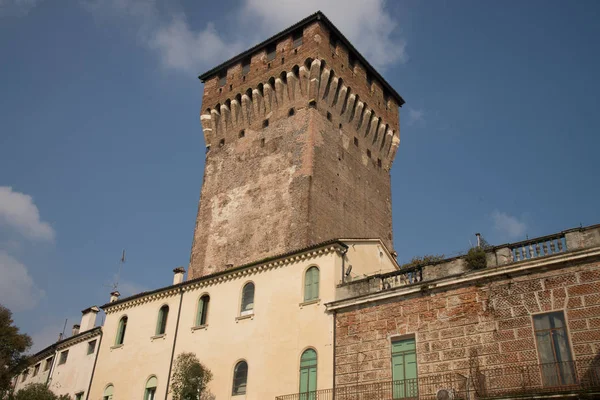 Torre di Porta Castello, Vicenza, Itália — Fotografia de Stock