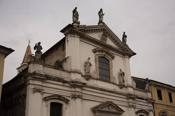 Fachada Igreja Santa Maria Foro Chamada Dei Servi Vicenza Itália — Fotografia de Stock