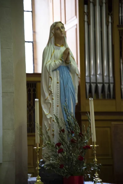 Madonna Statue Church Santa Maria Foro Called Dei Servi Vicenza — Stock Photo, Image